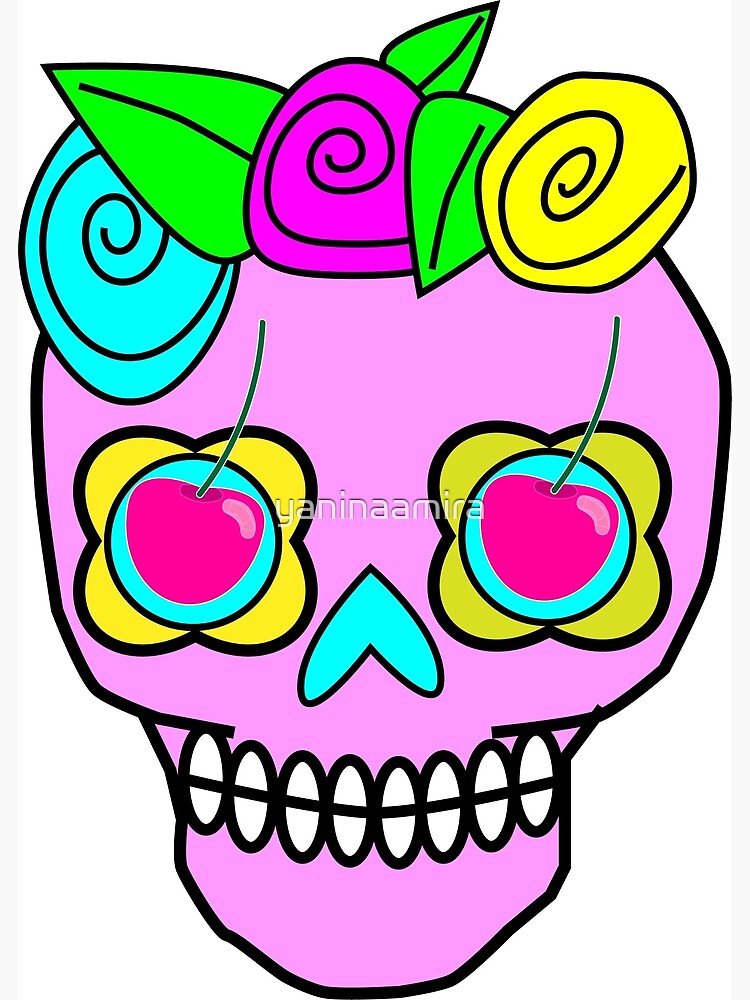 "Skull candy" Art Print by yaninaamira Redbubble