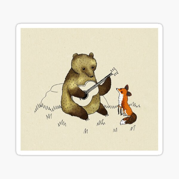 Bear & Fox Sticker