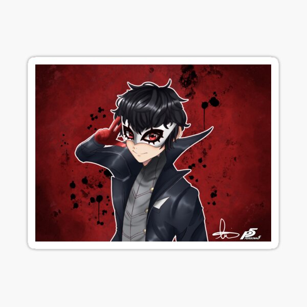 Persona gifts. Persona 5 Joker Art с ножом в шляпе.