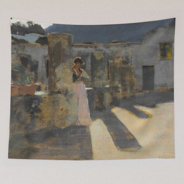 Item preview, John Singer Sargent "Capri Girl on a Rooftop" designed and sold by Alexandra Dahl.