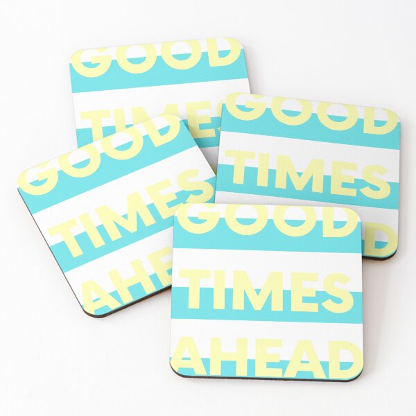 Item preview, Good times ahead ( yellow blue ) designed and sold by lovesuperkarma.