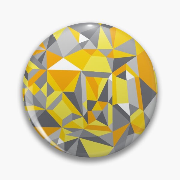 Item preview, Geo Playground Yellow/Grey Abstract Geometric designed and sold by Cecilia Mok.