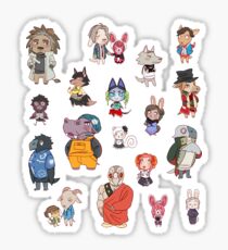 Nonary Game: Animal Crossing Edition (Large/X-Large Sticker Sheet) Sticker