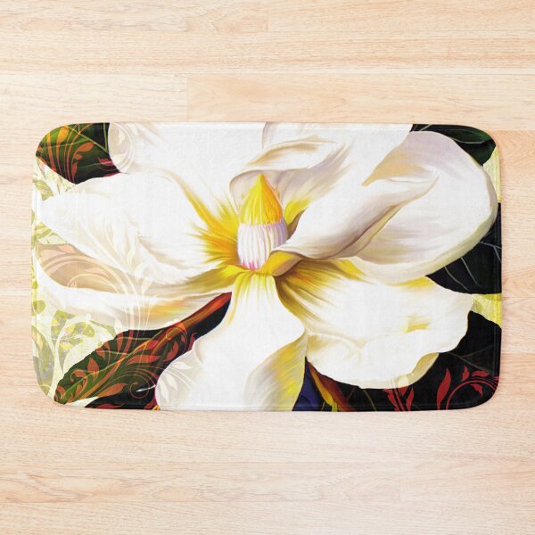Aperçu de l'œuvre Après-midi toscan, art floral italien Magnolia créée et vendue par Glimmersmith.