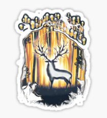 Deer God Master of the Forest Sticker