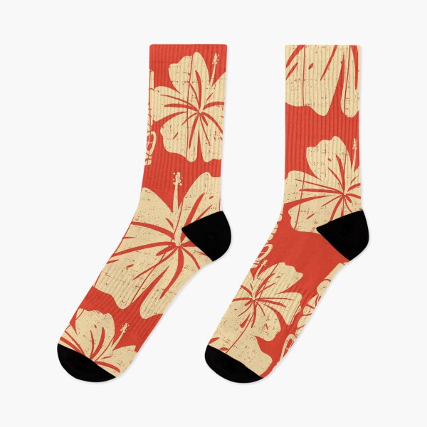 Item preview, Hawaiian Tiki Pattern on Red designed and sold by Lori-Goree.