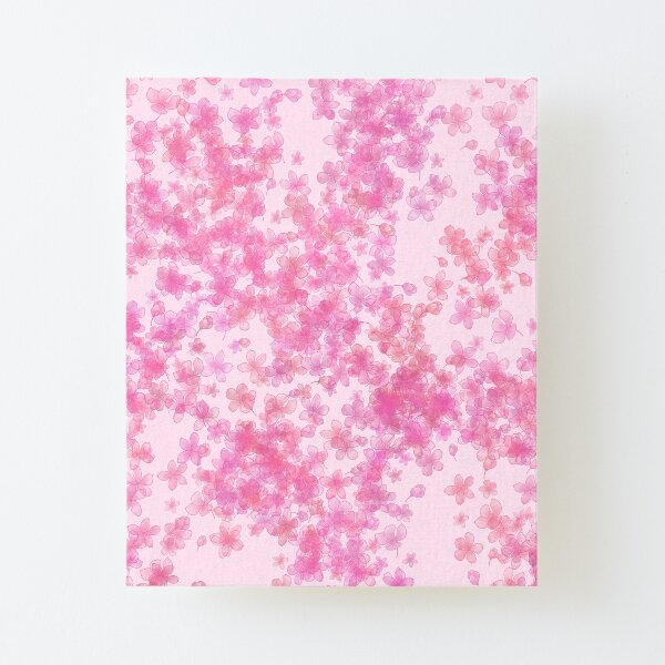 Pink Sakura Blossoms Canvas Mounted Print