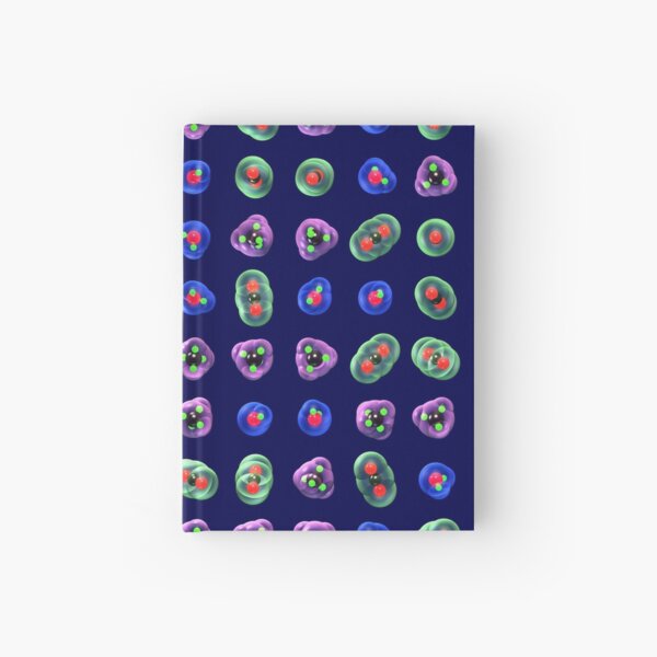 Greenhouse Gases Bright on Dark Blue Hardcover Journal