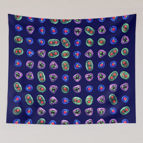 Item preview, Greenhouse Gases Bright on Dark Blue designed and sold by Russell Kightley.
