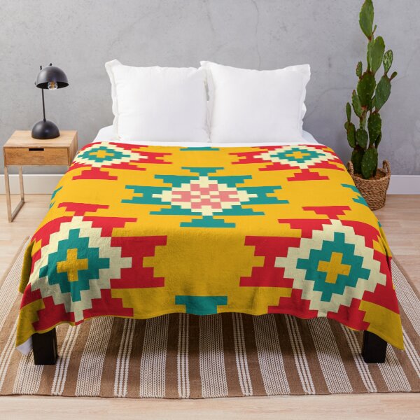 Item preview, Colorful and Bold Native Pattern on Yellow designed and sold by Lori-Goree.