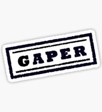 Gaper Stempel (Schwarz) Sticker