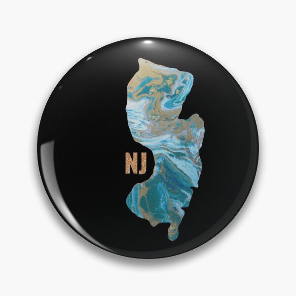 Item preview, New Jersey Blue and gold  marble  designed and sold by EvelynPoncio.