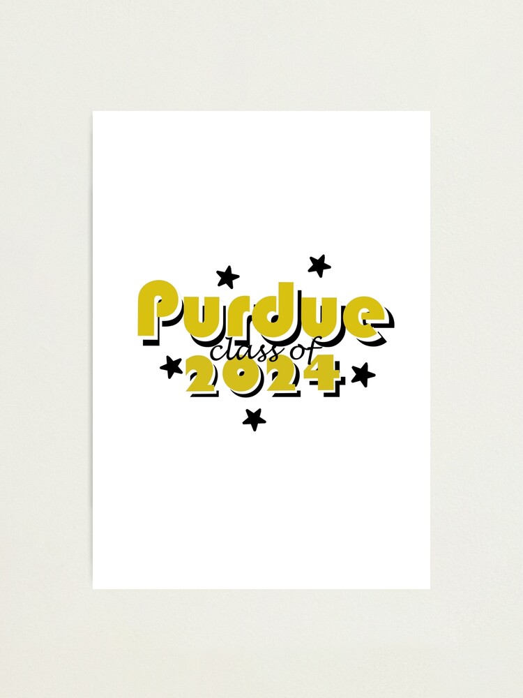 "Purdue Class of 2024" Photographic Print by DesignsByRylee Redbubble