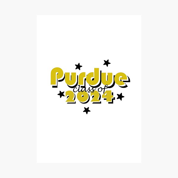 "Purdue Class of 2024" Photographic Print by DesignsByRylee Redbubble