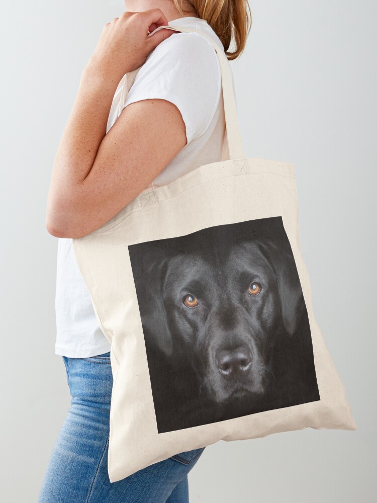black dog tote
