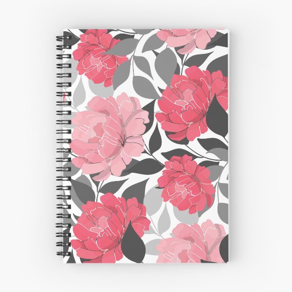 Item preview, Blush and Bashful Flower Pattern on Black and White designed and sold by Lori-Goree.