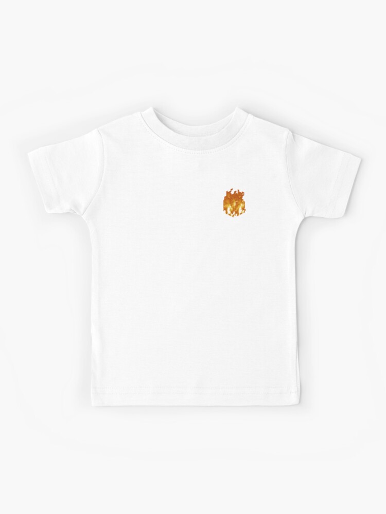 Minecraft Fire Kids T Shirt By Imnxthoney Redbubble - fire and water roblox shirt