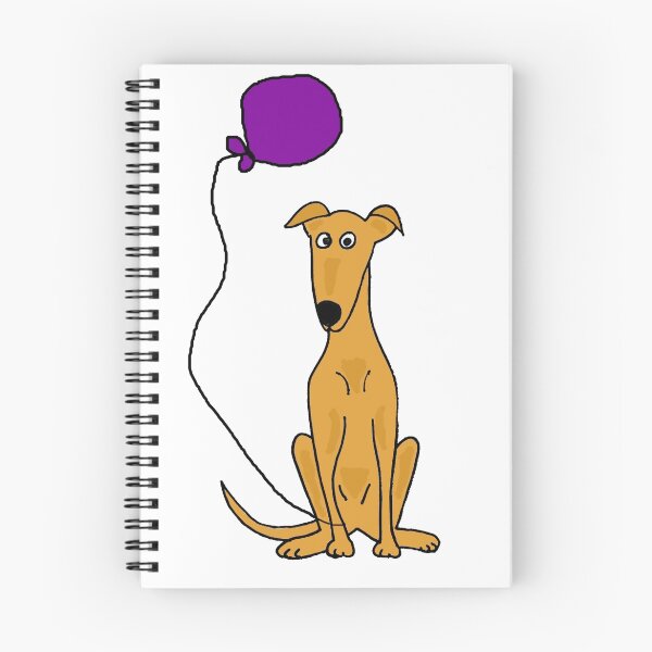 Item preview, Cool Fun Greyhound Dog with Birthday Balloon designed and sold by Nature's Fancy.
