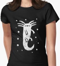 Axolotl Print Women's Fitted T-Shirt