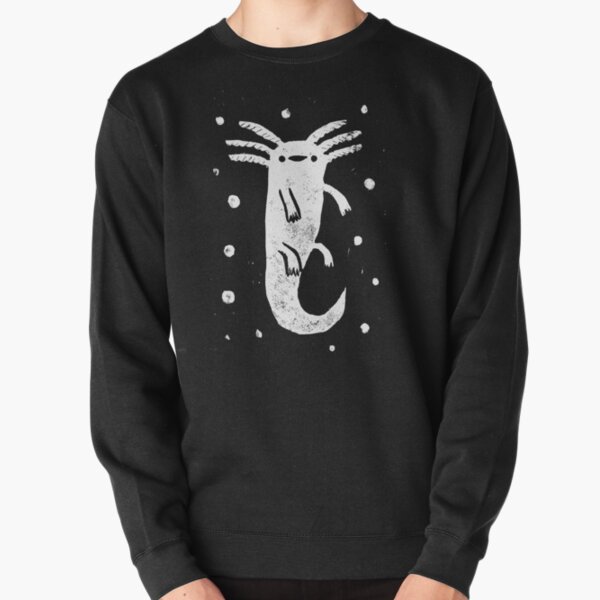 Axolotl Print Pullover Sweatshirt