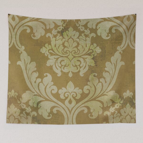 Item preview, Shabby Glam Damask Pattern in Mustard designed and sold by Lori-Goree.