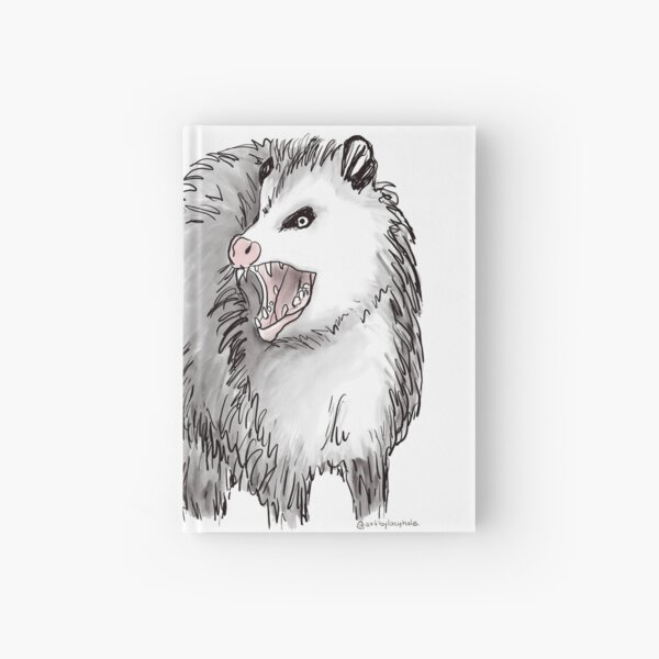 Social Distancing Opossum Possum Hardcover Journal