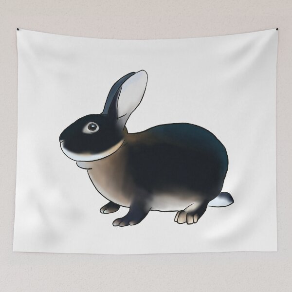 Item preview, Black Otter Rex Rabbit designed and sold by Lilystreet.