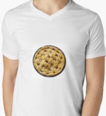 Apple pie isolated on white Men's V-Neck T-Shirt