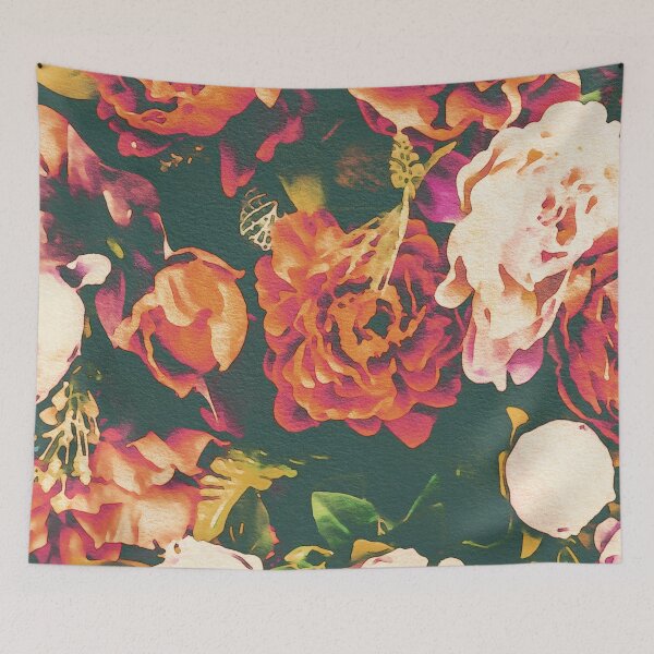 Item preview, Shabby Pink and Orange Peonies designed and sold by Lori-Goree.