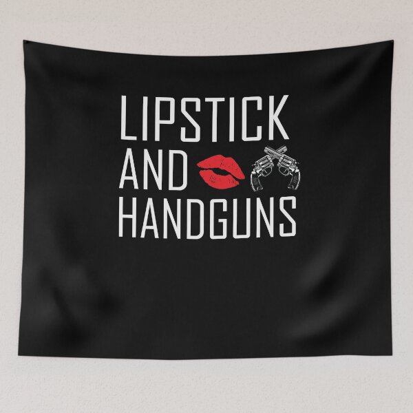 Item preview, Lipstick And HandGuns designed and sold by Merch By ika.