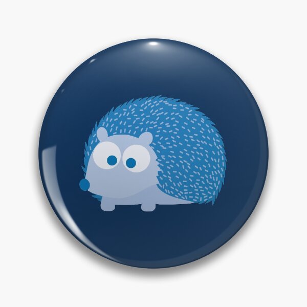 Artikelvorschau, Nette blaue Igel-Illustration entworfen und verkauft von Hedgie Designs.