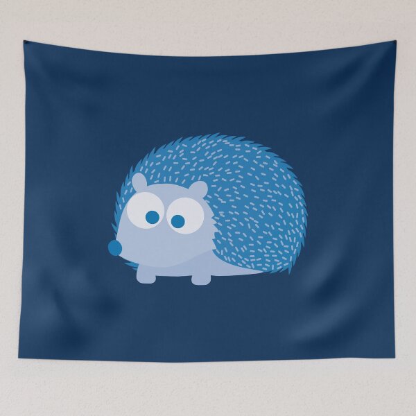Item preview, Cute Blue Hedgehog Illustration designed and sold by Hedgie Designs.