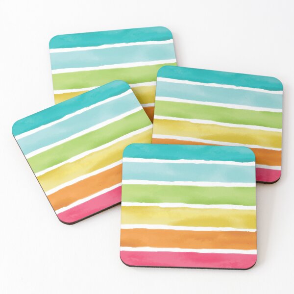 Item preview, Watercolor Rainbow Stripes designed and sold by Lori-Goree.