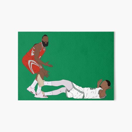 Marcus Smart Draws The Charge Art Board Print
