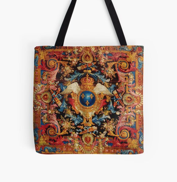 Royal heraldic golden lilies pattern Tote Bag for Sale by opooqodesign