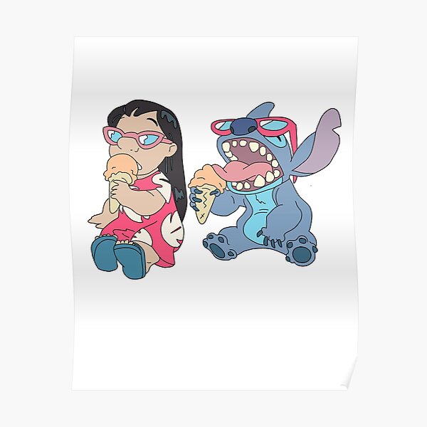Lilo et Stitch Ice Cream Poster