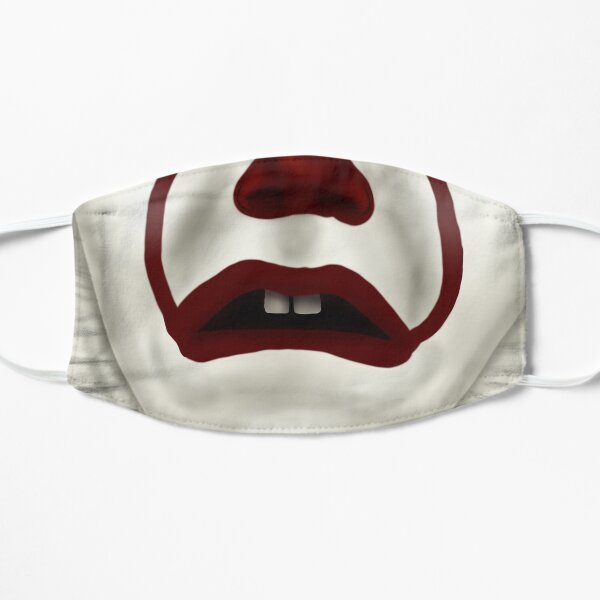 The dancing clown frown Flat Mask