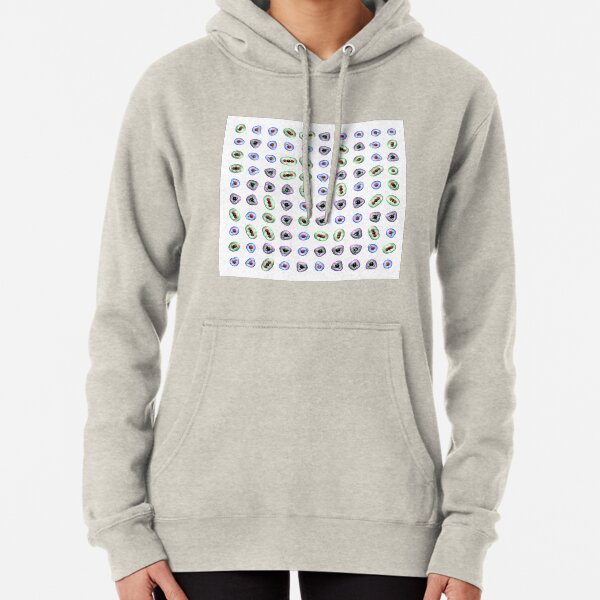 Greenhouse Gas Molecules on White Pullover Hoodie