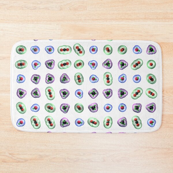Item preview, Greenhouse Gas Molecules on White designed and sold by Russell Kightley.