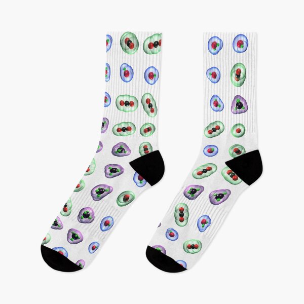 Item preview, Greenhouse Gas Molecules on White designed and sold by Russell Kightley.