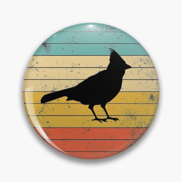 Item preview, Northern Cardinal Bird Silhouette Retro designed and sold by engsasa.