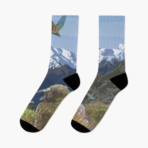 Item preview, New Zealand, Kea - Nestor notabilis, in the Southern Alps designed and sold by contourcreative.