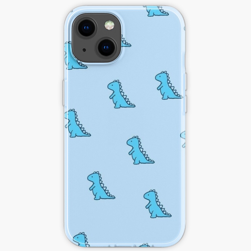 Blue Dino Aesthetic Cute Case Iphone Case For Sale By Minorlimits Redbubble