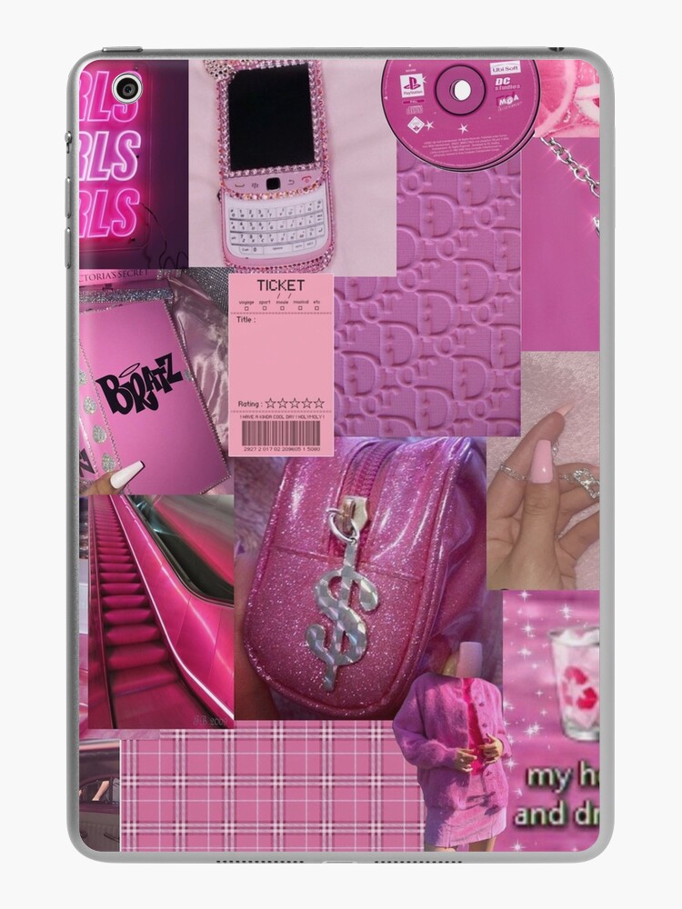 y2k aesthetic pink collage | iPad Case & Skin