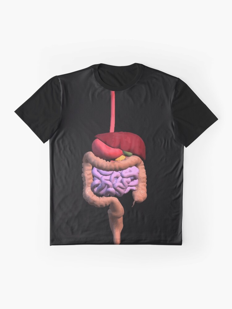 digestive system on t shirt