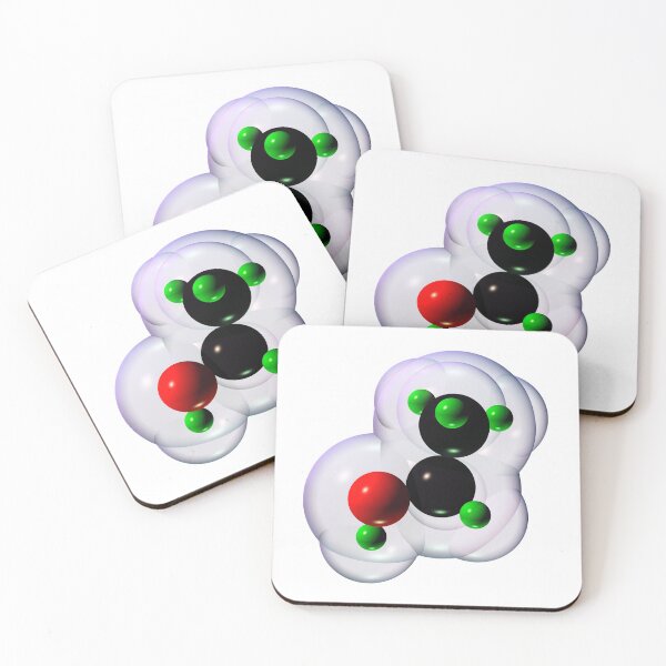 Item preview, Alcohol Molecule on White designed and sold by Russell Kightley.