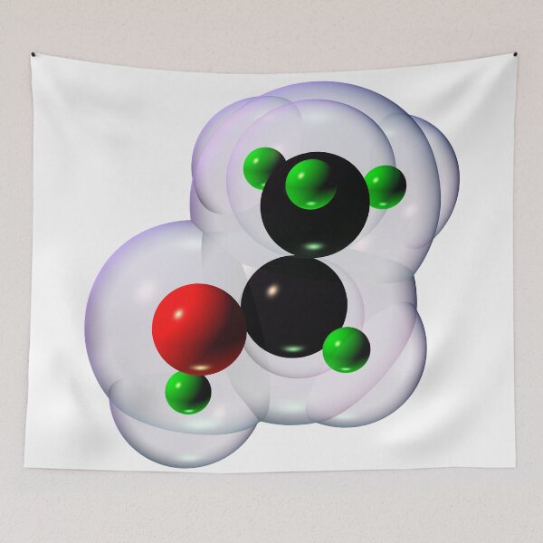 Item preview, Alcohol Molecule on White designed and sold by Russell Kightley.