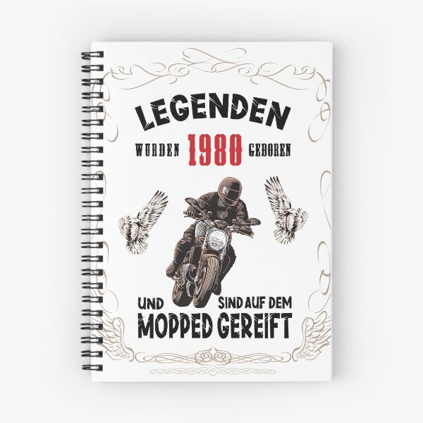 Item preview, Biker gift legends were born in 1980 designed and sold by SiRaGeckoDesign.