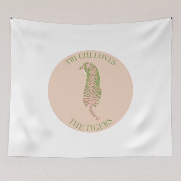 Item preview, Tri Chi loves the tigers (circle format) designed and sold by Madeline McKay.