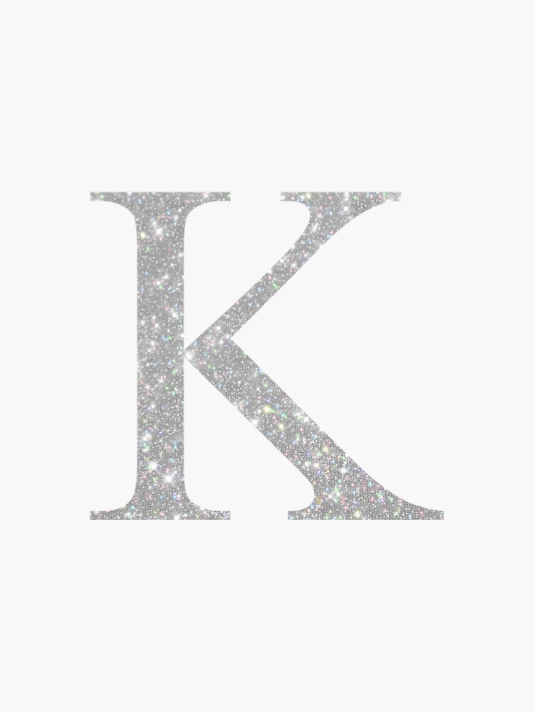 "Kappa Silver Glitter Greek Letter" Sticker for Sale by isabellamwilson